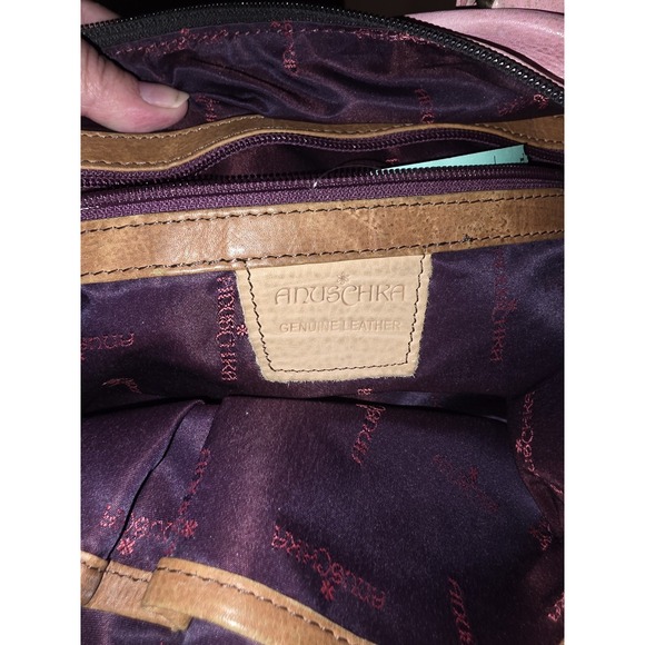 Anuschka Vintage Butterflez Collection.‎  Handpainted Leather Satchel....